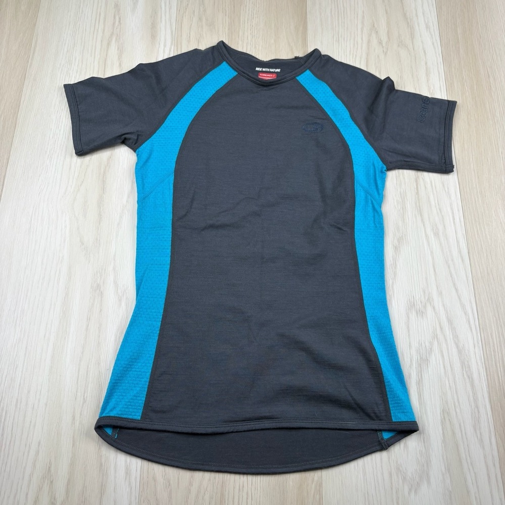 Icebreaker GT Womens Ride With Nature New Zealand Merino Activewear Top Size XS